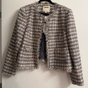 L'AGENCE Multicolor Tweed Blazer – Size 14 – NWT